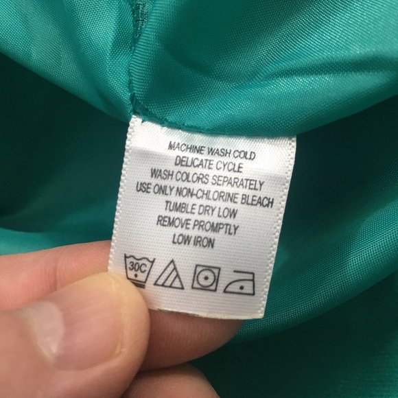 Jessica London Womens Plus Size 24P Teal 100% Polyester Elastic Waist Trousers - Picture 8 of 8